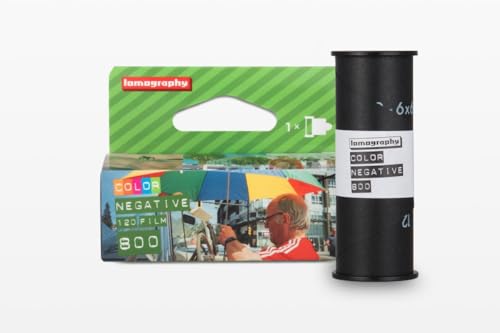 Lomography Color Negative Film, 120 Format, ISO 800, Single Roll, C41 Process
