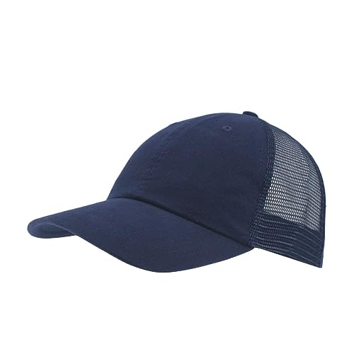 Image of The Vintage Year Washed Cotton Unstructured Soft Mesh Adjustable Trucker Baseball Cap