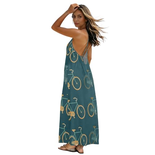Cycliste robe longue pour femme dos bas taille M vêtement vacances