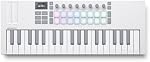 Novation Launchkey Mini 37 blanc MK4 — portatif 37 Mini-clé, USB, MIDI clavier avec DAW Intégration. & Modes d'échelle, 16 Pads de tambour, Arpeggiator, & Comprend le logiciel de création de musique