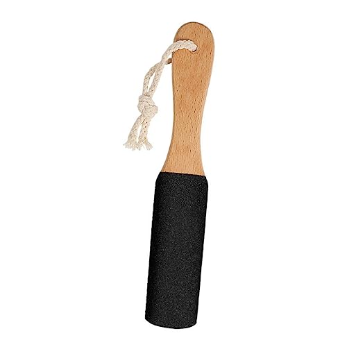 WRITWAA Tablero de fricción de doble cara pedicure quita durezas eliminador de durezas quitadurezas pomice muerto pie removedores ducha removedor de callos raspador de pedicura Haya Black
