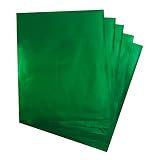 Hygloss Products Metallic Foil Paper for Arts and Crafts, Classroom Activities and Artists-Party or Holiday Décor-8.5' x 11'-Green-100 Sheets, Green 100 Piece