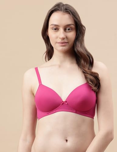 Image of Marks & Spencer Womens Cotton Blend Padded Wired Ultimate Support Demi Cup Bra