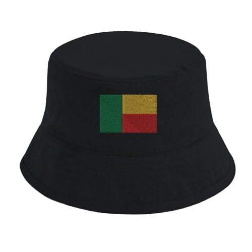 Chapeau bob drapeau du Bénin en coton léger pour adulte