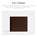 COACH Men's 3-in-1 Wallet Billfold, Maple, One Size