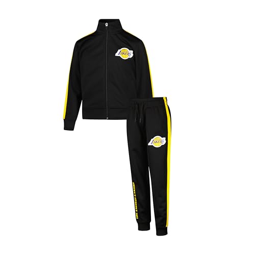 Ultra Game Youth NBA Official Super Soft Full Zip Active Track Jacket and Pants Set