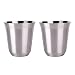 Kubki espresso 304 kubki kawy ze stali nierdzewnej izolowane podwójne zmywarki do naczyń Safe 8 0ml160ml Zestaw 2 izolacji małej pojemności (Capacity : 80ml, Color : Silver 2pcs)