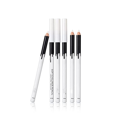 1PC crayon d'eye-liner blanche lisse imperméable cosmétique outil de beauté de maquillage de longue durée Eye-lave-paupière professionnelle surligneur professionnel (blanc), stylo en surbril Cover