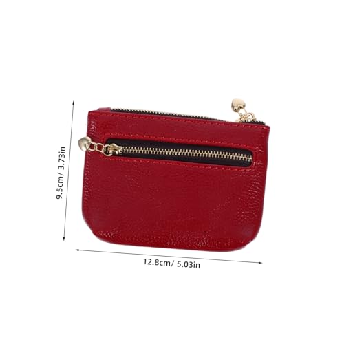 Short Wallet Soft PU Fake Leather Zipper Coin Purse Multifunctional Change Pouch for Travel Shopping and Daily Use Compact Design Stylish Appearance Privacy Protection2