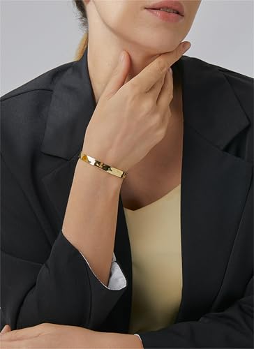 KOLODOGO Gold Cuff Bracelets for Women Hammered Irregular Cuff Bracelet Chunky Adjustable Open Bangles Gold Textured Arm Cuff Fashion Jewelry Gifts3