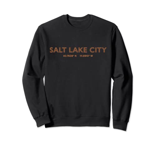 Coordenadas de Estados Unidos - US Salt Lake City Sudadera