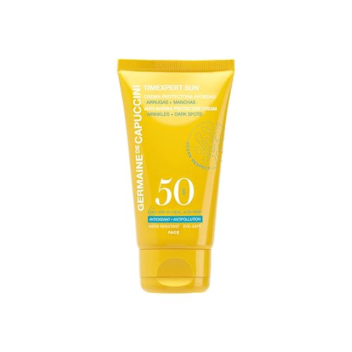 Germaine de Capuccini - Timexpert Sun | Crema Protectora Solar SPF 50 - Crema solar SPF 50 - Protección solar en un tratamiento antiedad - Evita manchas, líneas finas y arrugas - 50 ml