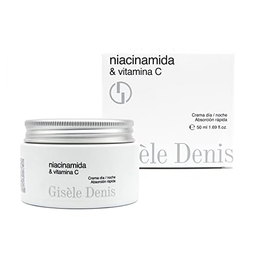 GISÈLE DENIS - Crema Facial Niacinamida y Vitamina C 50 ml, Crema Regenerante y Aclarante, Crema Antiarrugas, Aporta Firmeza y Luminosidad, Tacto Ligero y Rápida Absorción, Unifica el Tono