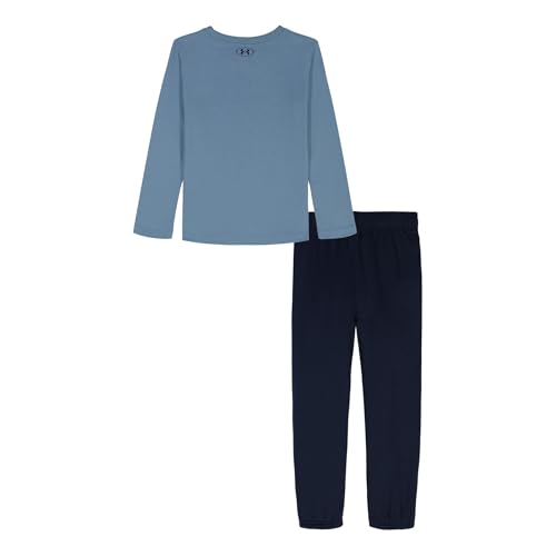 Image of Under Armour Boys' 2-piece Long Sleeve T-shirt and Fleece Pants Set, Outdoor Collection