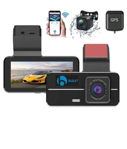 Bleat A7 GPS Car DashCam with G-Sensor |170 Degree Wide Angle |Night Vision |Crash Sensing | Event Recording| 2.5 K Dual Camera|Crash Detection | Parking Monitoring Comes with Free Hard Wire Kit (B0CWDB5JNT) Amazon Price History, Amazon Price Tracker