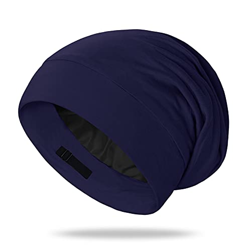 OLESILK Mulberry Silk Bonnet for Sleeping Women, Real Silk, Not Satin Pink