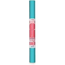 Con-Tact Brand Creative Covering, Self-Adhesive Shelf Liner, Multi-Purpose Vinyl Roll, Easy to Use and Apply, 18 x 9, Teal