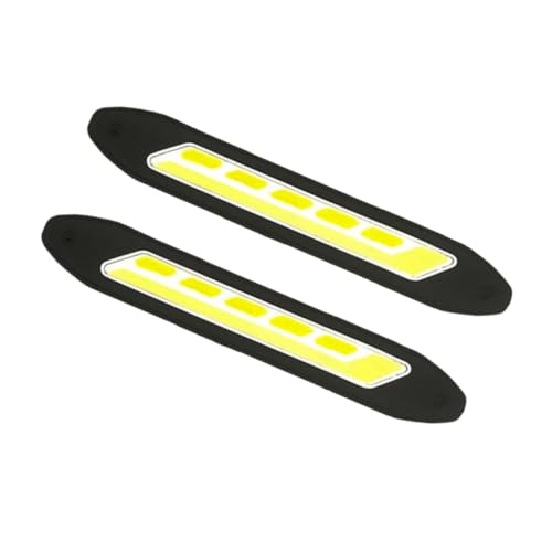 Luces diurnas drl diurna para automóvil y tira de luces led para coche bicolor 2 piezas
