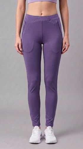 Image of Mehrang Stretchable Yoga Pants for Women & Gym Pants for Women Workout with Mesh Insert & Side Pockets
