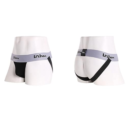 Men's Jockstrap T-back Sexy Briefs T-back Strap Bikini G-string Breathable Cotton High-Cut Brief Sports Underwear4
