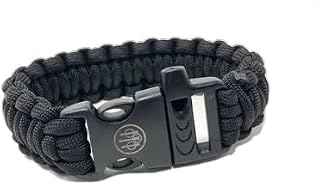 Beretta Survival Bracelet Black with Built-in Whistle