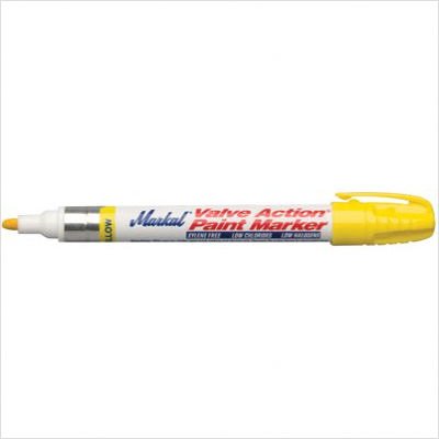 Markal 96803 - Marcador de pintura líquida con punta de bala de 18", color negro (24 marcadores)