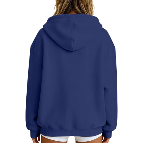 HswsEJ 1/2 Zip Pullover Women Fleece Oversized Pull Over Sweaters - image 2