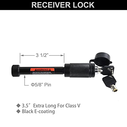 Reysun 864058 Recovery Trailer Hitch Tri Ball Mount And 360 Swivel Tow Shackle, Fits For 2" Receiver, Class V Hitch Lock Included #TOP4