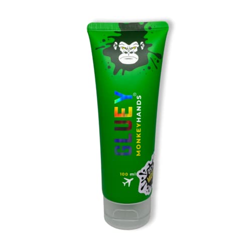 Monkey Hands Pole Dance Grip Gel Gluey 100 ml [Stickiness Level Super Strong] - anche per golf, fitness e crossfit - vegano, senza parabeni, vaselina e test sugli animali, Green