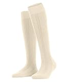 FALKE Damen Knit Caress Kniestrümpfe Nachhaltige Biologische Baumwolle Wolle lang einfarbig 1 Paar