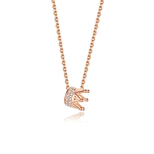 Pendentif couronne pour petite amie collier délicat cadeau romantique