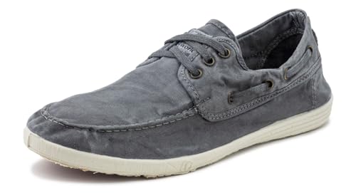 Natural World Eco Nauticos Hombre | 303e Old Elbrus | Zapatos Verano | Calzado Sostenible y Casual (Gris, 42) Natural World Eco Nauticos Hombre | 303e Old Elbrus | Zapatos Verano | Calzado Sostenible y Casual (Gris, 42)