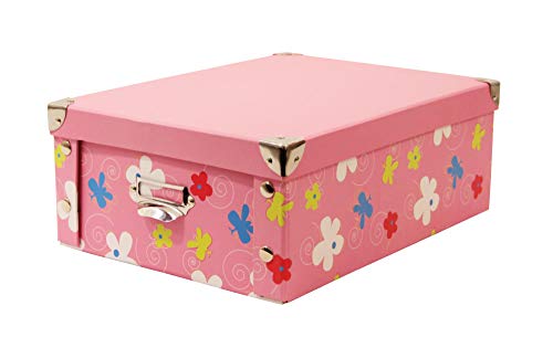 ZHG Office Schulbox Faltschachtel Karton 25 x 34 x 12,5 cm Farbe wählbar, Farbe:Pink, Herstellernummer:31884