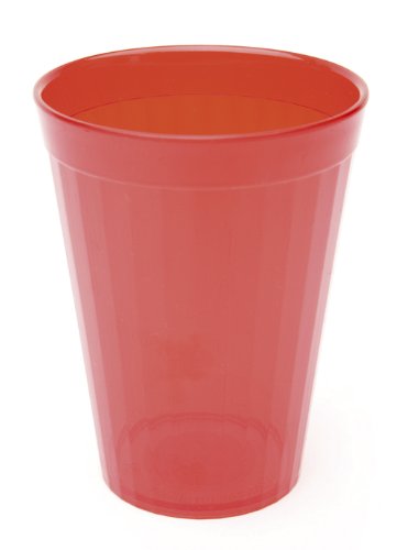 Harfield 150ml Translucent Red Tumblers Children's Cups (Pack of 6) Reusable Virtually Unbreakable Polycarbonate Plastic Dishwasher Safe