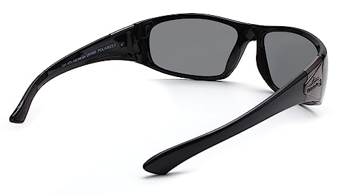 Fishoholic Polarized Fishing Sunglasses - Metal Logo - UV400 - Free Case & Pouch - Great Fishing Gift (MTL_GB-MB-blk) - Thumbnail 6