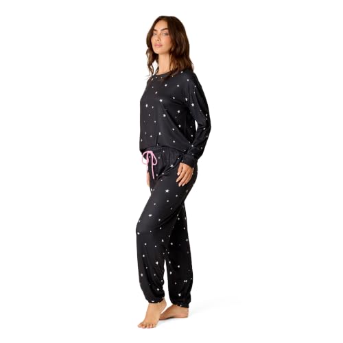 Image of PJ Salvage Women's [Amazon Exclusive] Cloud Jersey Jogger Pajama 2-piece Pj Set