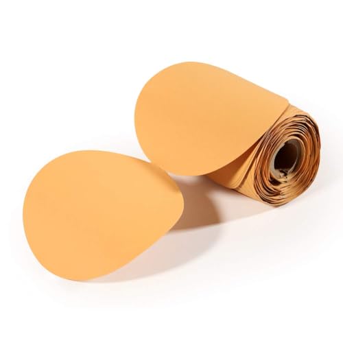 Image of SPEEDWOX 100 Pcs 240 Grit Sandpaper Roll 5 inch Round Sanding Discs Adhesive Back PSA Sticky Back No Hole Stick and Sand Sandpaper for Wood, Auto Body Repair, Marine, Paint, Metal and Plastics