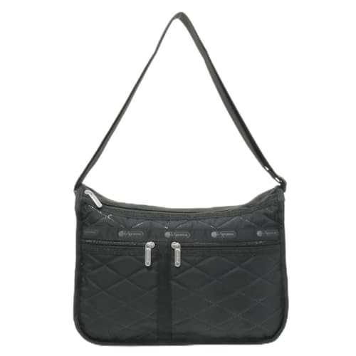 [レスポートサック] ショルダーバッグ レディース 斜め掛け DELUXE EVERYDAY BAG 7507 (BLACK CROSS DEBOSS) [並行輸入品]