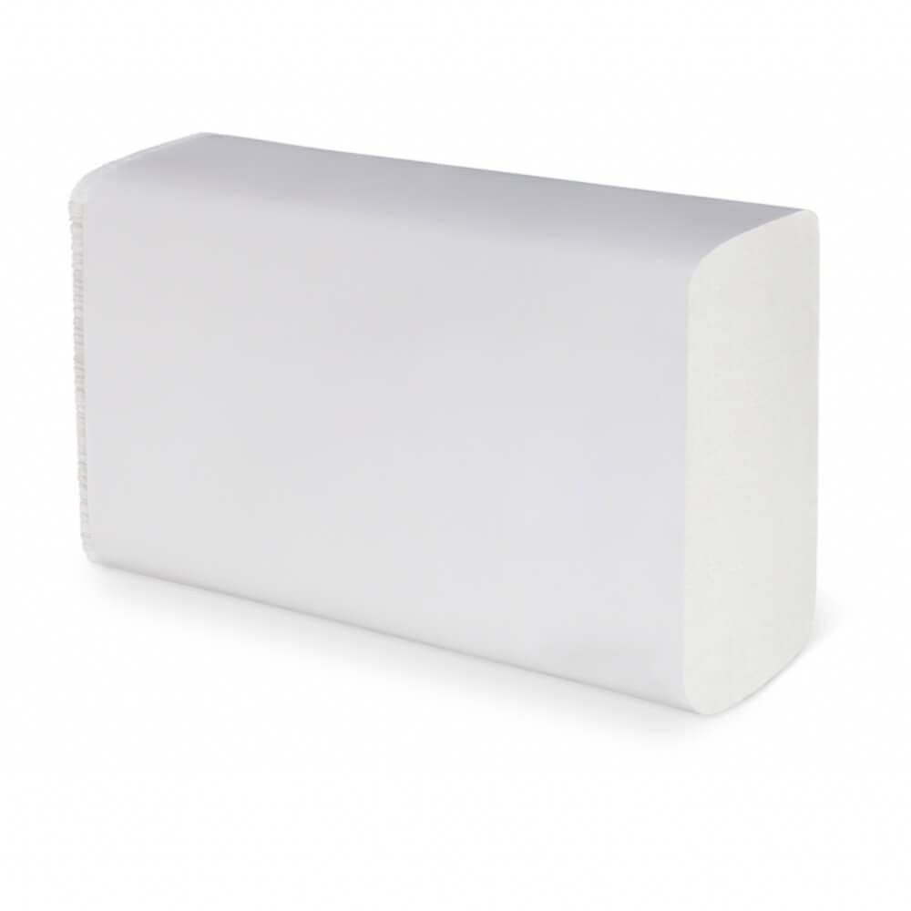 HERRMANN Interfold Papierhandtücher | 21 x 24 cm Hochweiß 2-lagig | 3000 Blatt | Falthandtücher geeignet für Handtuchspender in Toiletten, Büros, Praxen und Studios