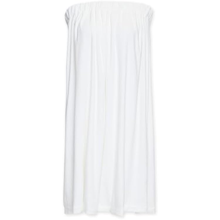 Urbana Spa Prive Bath & Shower Wrap Soft, Absorbent Quick-Dry Microfiber, Secure Closure, White