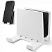 AIRSTIK Cradle for Any Phone Tablet Pad Holder Selfie Caddy Mount Shelf Bathroom Shower Glass Mirror Window Wall Universal Reusable Waterproof TikTok compatible with iPhone or iPad Made in USA (White)