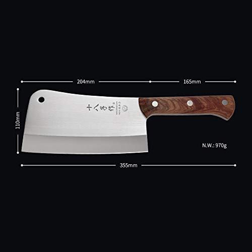 Heavy Duty Cleaver Shi Ba Zi Zuo Butcher Knife For Chopping Bones Sturdy Kitchen Knife #TOP6