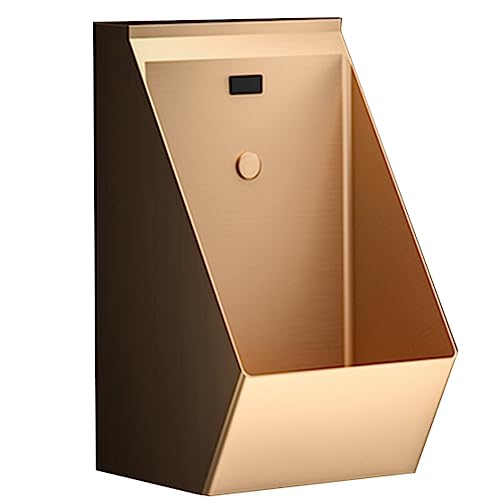 OTQEFTN Wall Mounted Induction Urinal, Commercial High Efficiency Men's Washout Urinal with Accessory, 304 Stainless Steel Bathroom Toilet Urinal for Home Hotel Restaurant