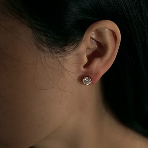 Hottie Honey 2Ct Moissanite Stud Earrings 925 Sterling Silver Earrings For Women Men (18K White Gold)… #TOP3