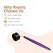 Cru5h Billiards Aluminum Circle Cue Chalk Holder, Custom Crafted Billiards Chalk Holder, Portable Billiards Pool Accessories for Taom v10 Chalk, Taom Pyro & Generic Chalk (Purple)