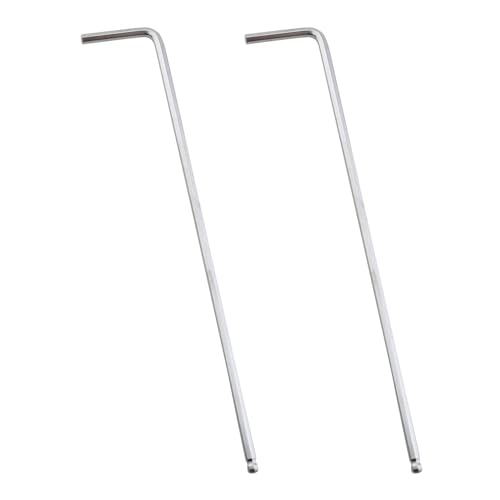 YHXiXi 2PCS 1/16'' Internal Hexagonal Ball End Hex Key Allen Wrench L Shaped Long Arm Repairing Tool