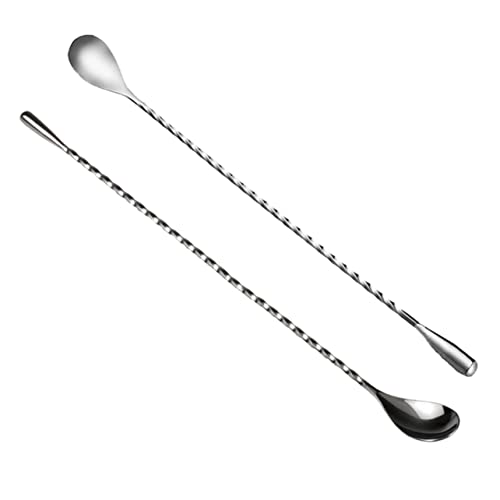 CIYODO Mixing Bar Spoon Mixing Stick Stainless Steel Swizzle for Home Bar Restaurant
