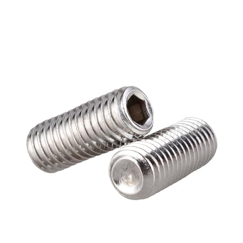 Vis sans tête M24 douille hexagonale inox 304 pointe de tasse Allen DIN916 55mm