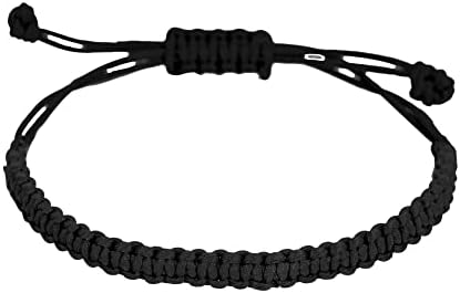 kelistom Handmade String Bracelet for Women Men Girls Boys Simple Red Black Braided Adjustable Charm Bracelets Minimalist Jewelry