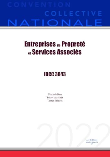 livre Convention Collective Nationale Entreprises de Propreté et Services Associés IDCC 3043